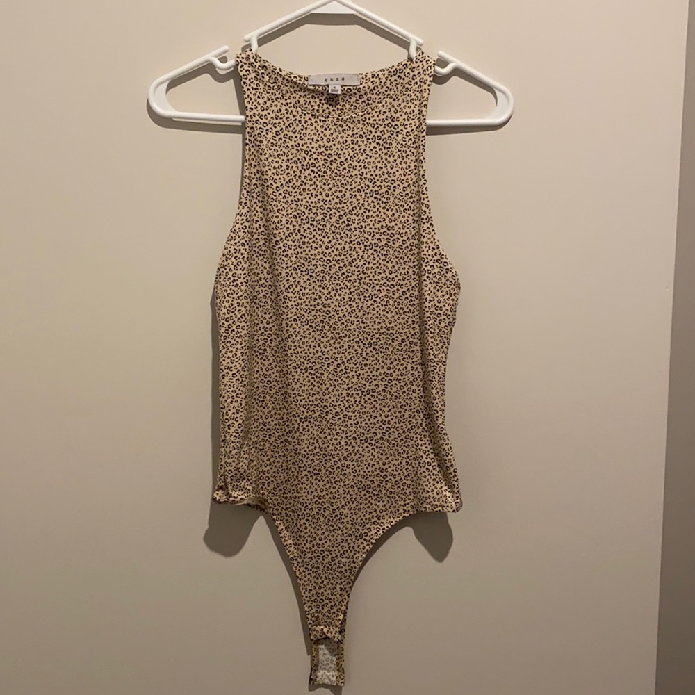 Cheetah print body suit